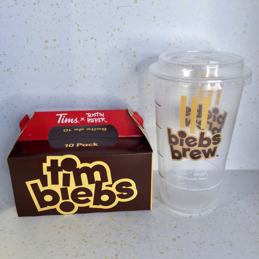 Tim Biebs cup and box